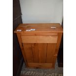 SMALL PINE WALL CABINET, 61CM HIGH