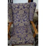 EARLY 20TH CENTURY WING BACK ARMCHAIR