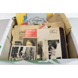 SHOE BOX CONTAINING VARIOUS VINTAGE PHOTOGRAPHS AND EPHEMERA