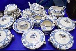 QTY OF BOOTHS AND ROYAL CAULDON DRAGON PATTERN TEA AND TABLE WARES
