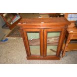 LATE 19TH CENTURY GLAZED TWO-DOOR BOOKCASE, 82CM WIDE