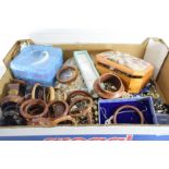 LARGE BOX OF COSTUME JEWELLERY AND WRIST WATCHES