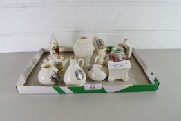 COLLECTION OF CRESTED CHINA WARES TO INCLUDE W H GOSS AND OTHERS