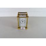 MAPPIN & WEBB BRASS CASED CARRIAGE CLOCK