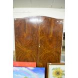 EARLY 20TH CENTURY WALNUT VENEERED DOUBLE DOOR WARDROBE