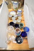 MIXED LOT COMPRISING A JAPANESE KLIMAX PATTERN TEA SERVICE TOGETHER WITH A SMALL POOLE POTTERY