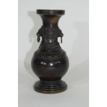 Oriental bronze vase