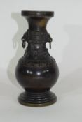 Oriental bronze vase