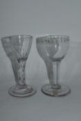Two 18th century glasses