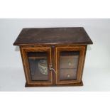 Late 19th century oak smokers cabinet