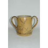 Smith & Co salt glazed two handled mug or tyg