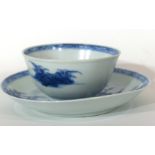 18th century Chinese porcelain Nanking Cargo tea bowl and saucer