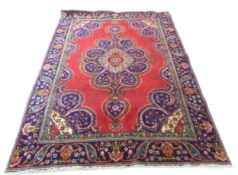 Deep ground thick pile Persian Narouan Carpet,decorated with various motifs & symbols 276cm x