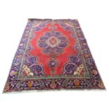 Deep ground thick pile Persian Narouan Carpet,decorated with various motifs & symbols 276cm x