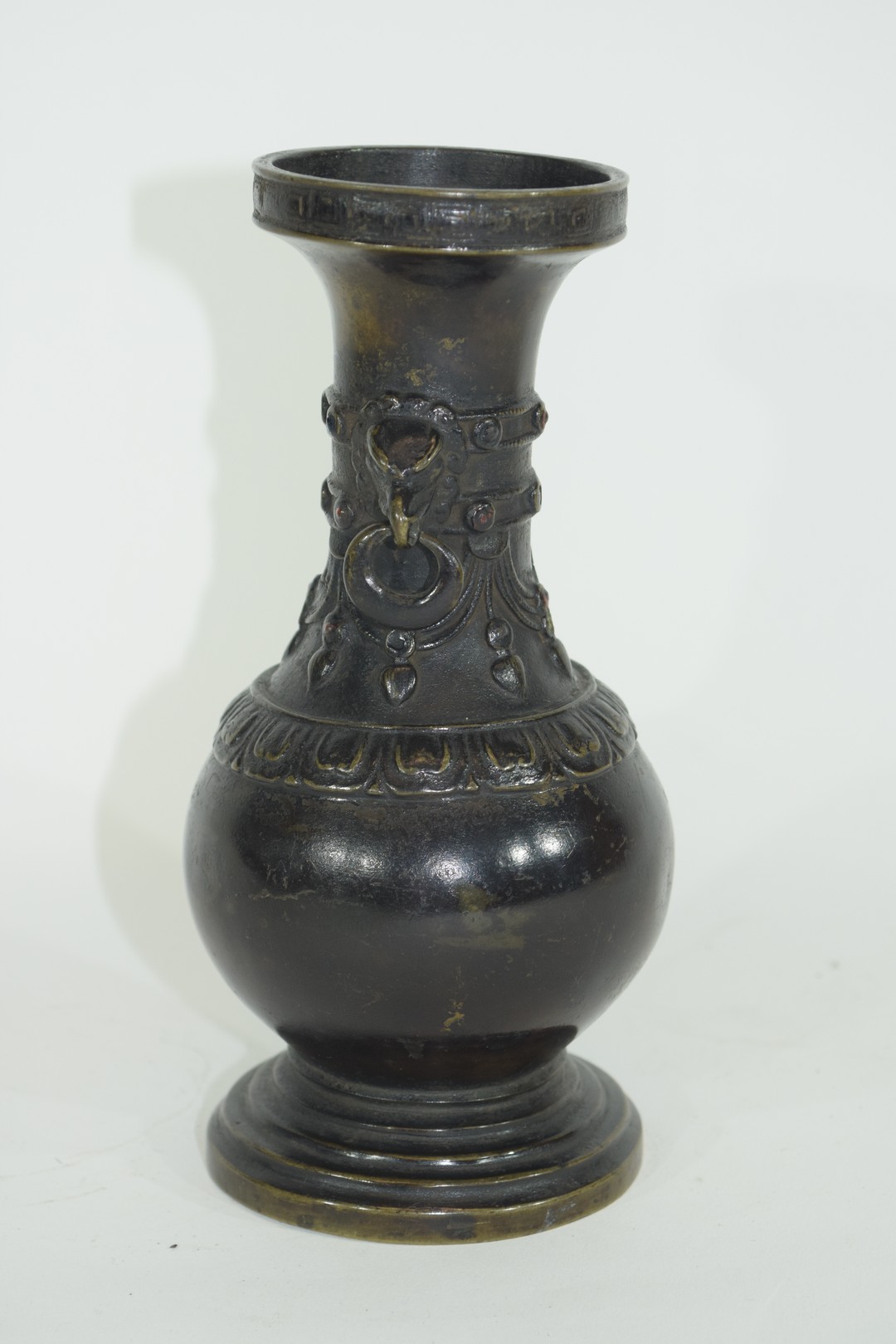 Oriental bronze vase - Image 2 of 6