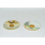 Two Royal Worcester saucers