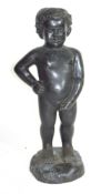 Bronze model of a boy Condition: Good used condition