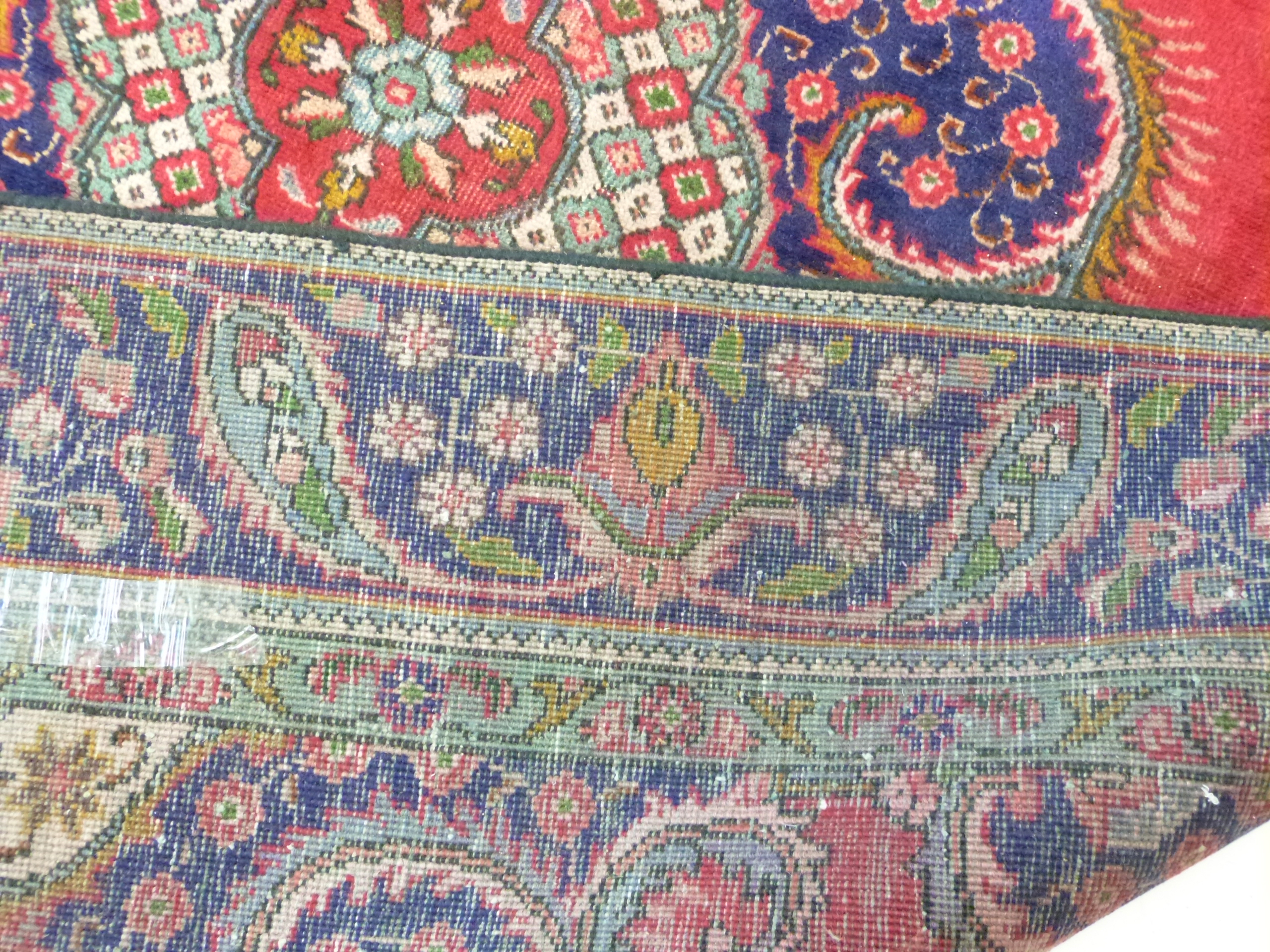 Deep ground thick pile Persian Narouan Carpet,decorated with various motifs & symbols 276cm x - Image 8 of 9