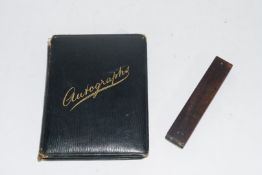 Early 20th century autograph book