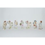 Group of Naples porcelain figures
