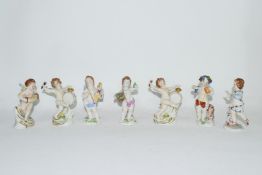 Group of Naples porcelain figures