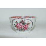 Continental porcelain cup and saucer decorated in Meissen style