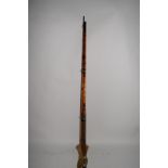 Vintage three-piece cane fishing rod