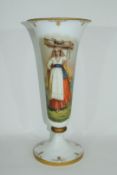 19th century opaline glass vase
