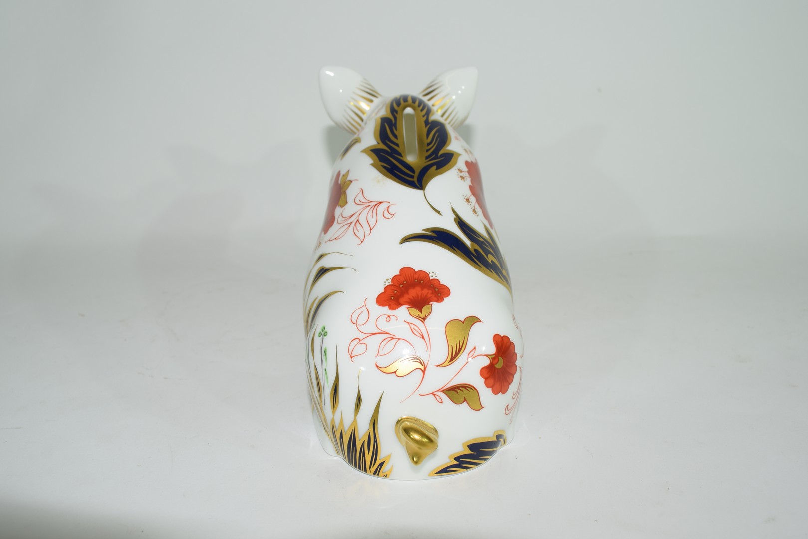 Large Royal Crown Derby pig money box - Image 2 of 5