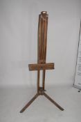 Folding wooden artists easel