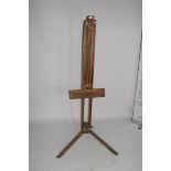 Folding wooden artists easel