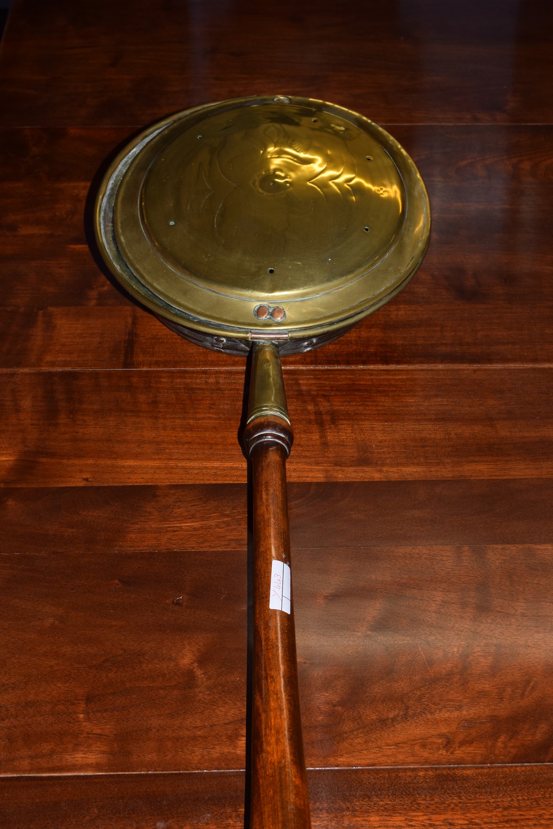 Mixed Lot of copper and brass wares comprising a Victorian warming pan, a kettle, two pairs of - Image 11 of 12