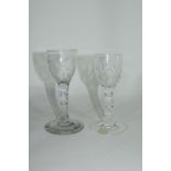 Two cordial glasses