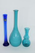 Three Art glass vases