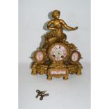 19th century Continental mantel clock