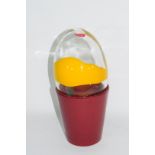 An unusual egg shaped Murano vase