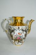 Continental porcelain tea pot and cover, probably Paris