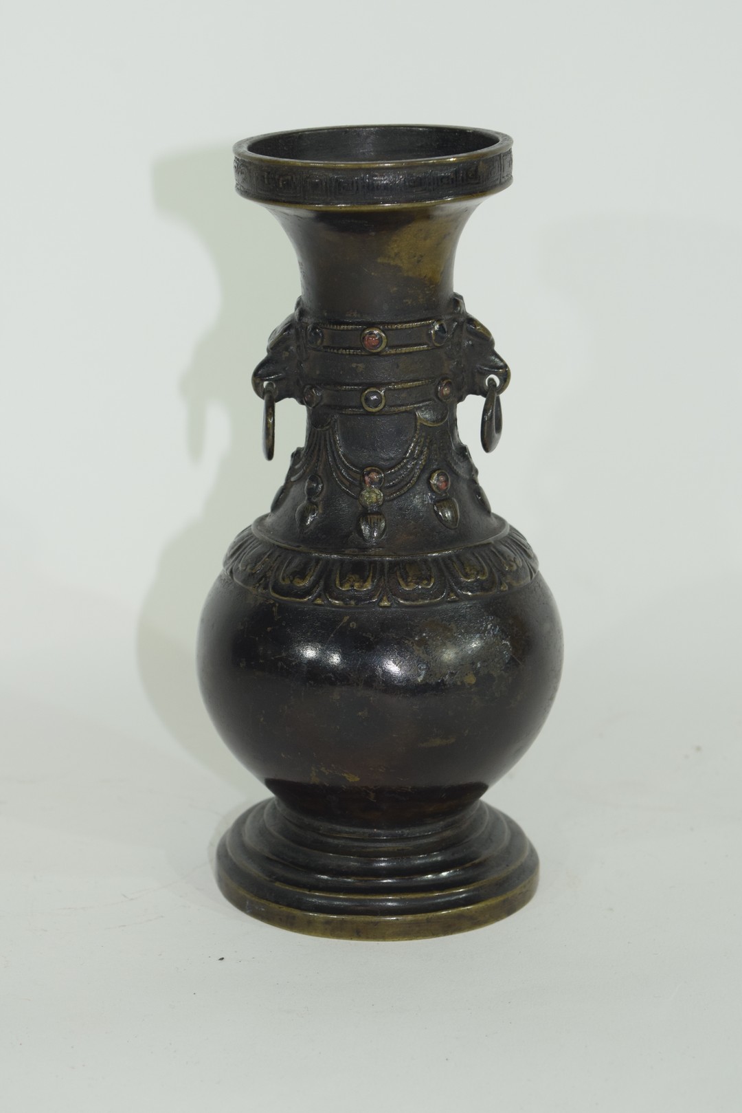 Oriental bronze vase - Image 3 of 6