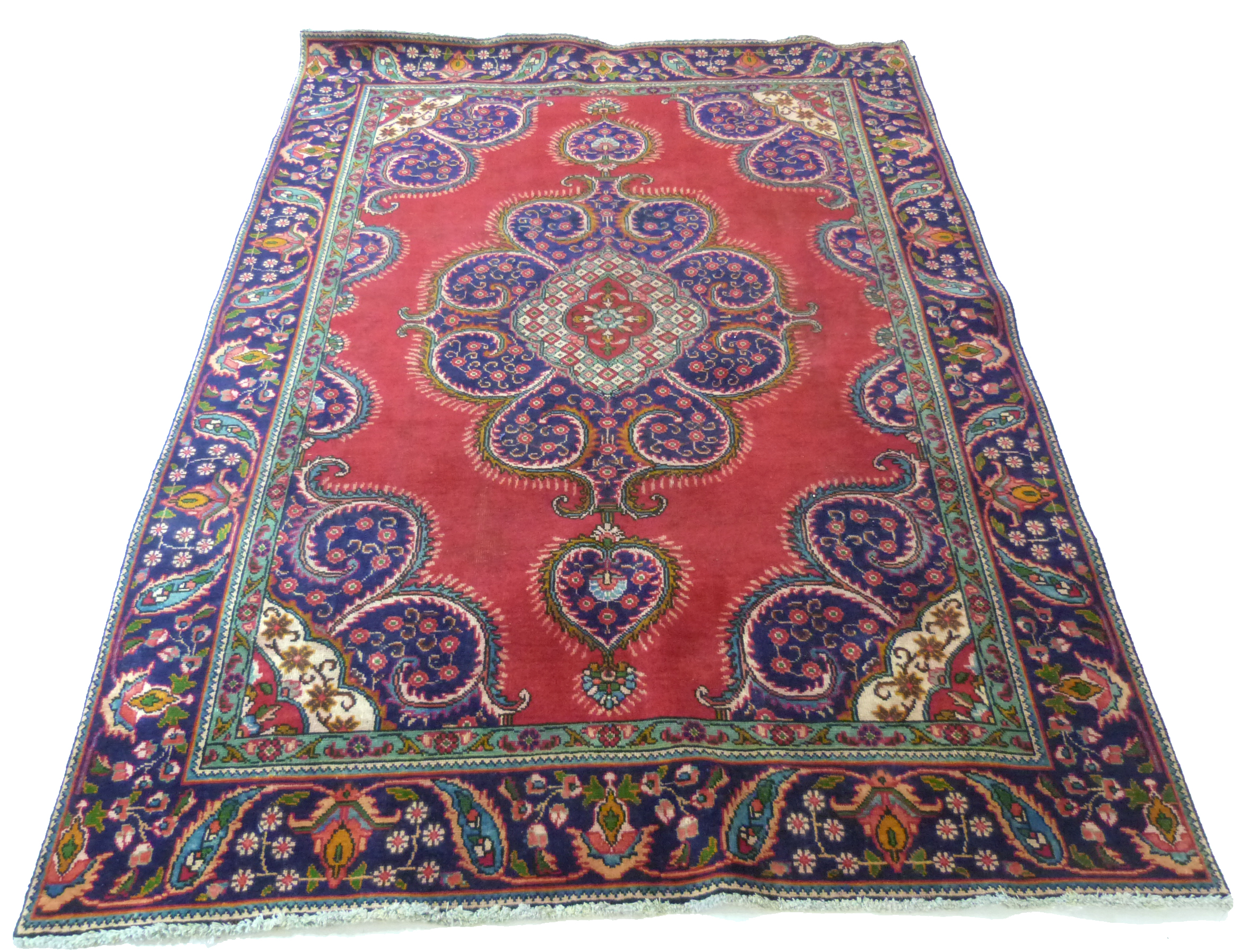 Deep ground thick pile Persian Narouan Carpet,decorated with various motifs & symbols 276cm x - Image 2 of 9