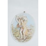 Continental late 19th century porcelain plaque