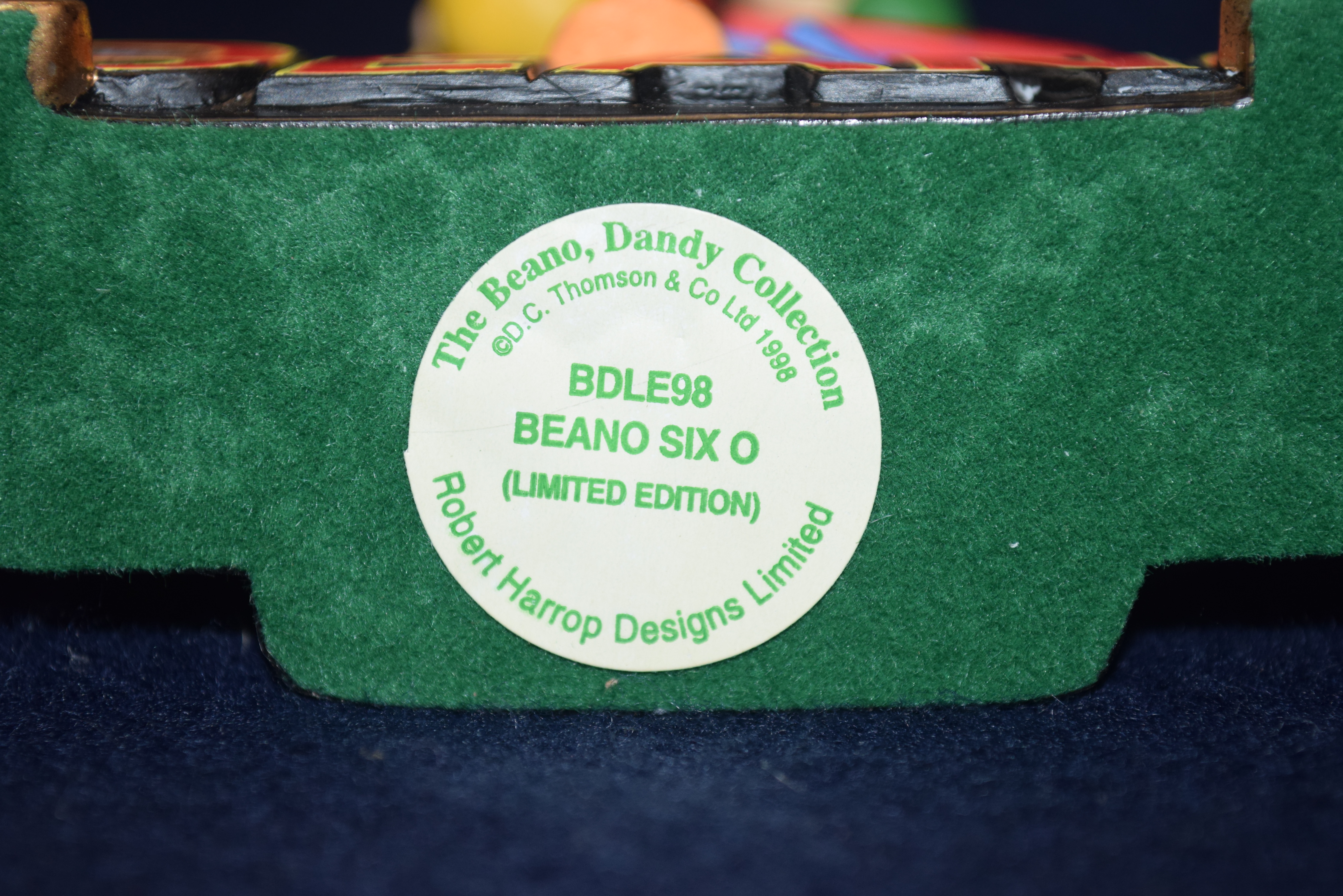 Boxed Robert Harrop Figure, Beano Six O (60 yr), year 1998, Ref BDLE98 - Image 6 of 6