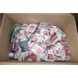 BOX CONTAINING LARGE QTY OF HOMING PIN LOST PROPERTY RECOVERY SYSTEM DEVICES