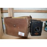 ENSIGN 'ALL DISTANCE' VINTAGE CAMERA WITH CASE