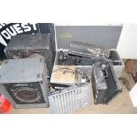 DJ/ENTERTAINMENT INTEREST - MIXED LOT COMPRISING STAGELINE 500W AMPLIFIER, STUDIOMASTER DIAMOND 8/