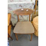 RETRO TEAK BAR BACK DINING CHAIR