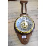 MODERN ANEROID BAROMETER THERMOMETER COMBINATION