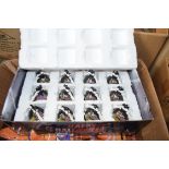 BOX CONTAINING HALLOWEEN FLAG BANNERS AND HALLOWEEN DECORATIONS