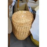 WICKER LAUNDRY BIN