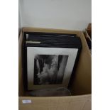 BOX OF MIXED PICTURES TO INCLUDE A COLLECTION OF FRAMED PHOTOGRAPHIC PRINTS OF VIEWS OF YOSEMITE