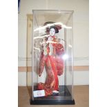 GEISHA GIRL DOLL IN PLASTIC CASE